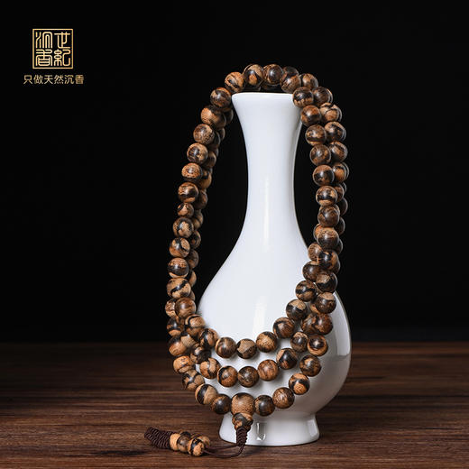 天然菩萨奇沉香/九分沉/8.8mm*108颗/38.2克/SP10176 商品图0