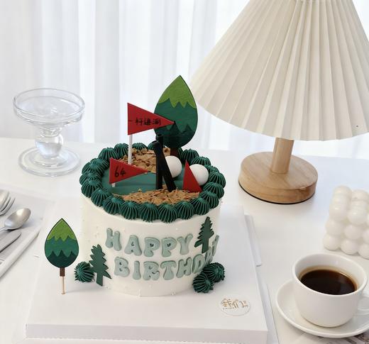 多款式~高尔夫球场绿色蛋糕-低糖处理无添加 商品图0