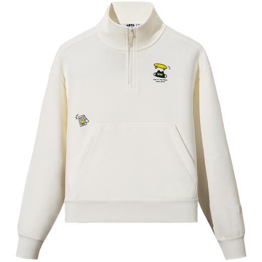 安踏易打理卫衣套头衫女士冬季新款宽松休闲上衣162548718S 商品图0