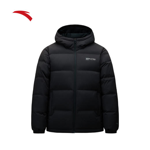 安踏防泼水羽绒服男冬季新款保暖立连帽羽绒外套上衣男152547935 商品图0