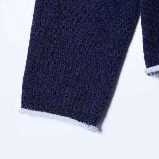 51181SDSA男士秋冬新款痞帅男装潮牌撞色立领毛衣百搭时尚简约针织衫 商品图4