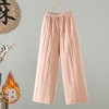 GYH 5631纯色休闲阔腿棉裤松紧腰宽松系带百搭裤 商品缩略图2