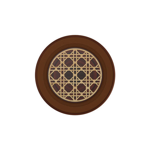 【海岸一日】藤木屏风 MAGSAFE磁吸 Round圆啪嗒系列 棕色 国风 商品图2