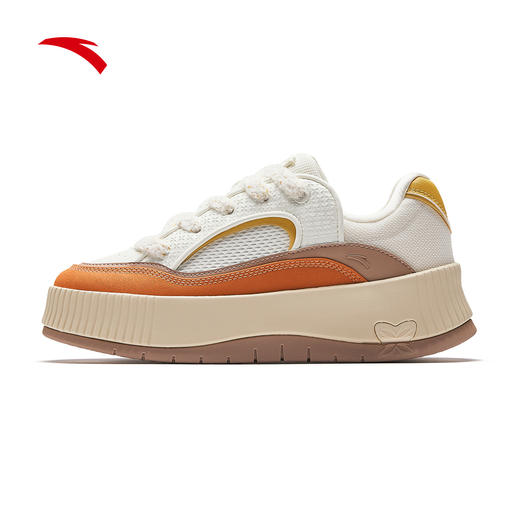 安踏慕斯丨厚底增高板鞋女鞋面包鞋秋季撞色百搭运动鞋122548035 商品图3