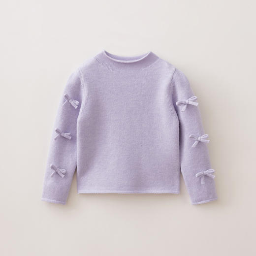 马克珍妮女童立体蝴蝶结软软针织衫2025年秋冬新款551859 商品图2