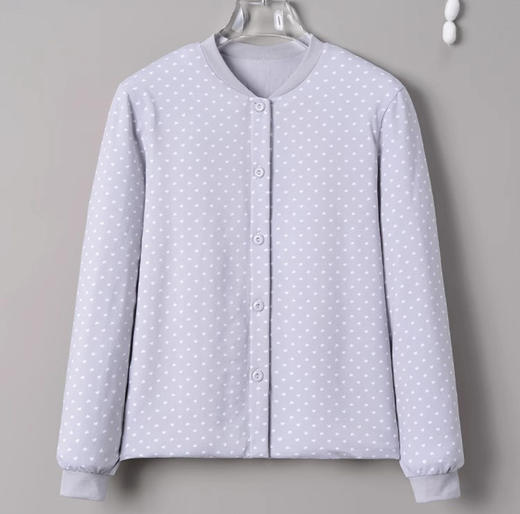 雀说桑蚕丝手工填充内胆秋冬保暖棉袄真丝女大码外套家居服中老年妈妈ALW2511-4 商品图2