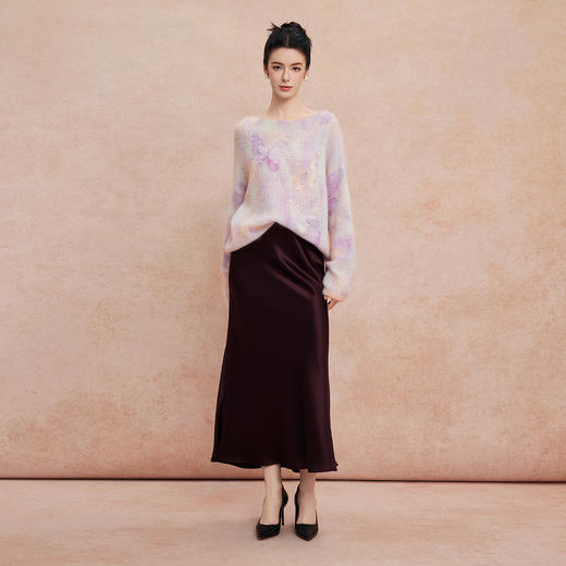 QH604斯尔丽25新款松弛慵懒甜美软糯立体花显瘦廓形上衣 商品图3