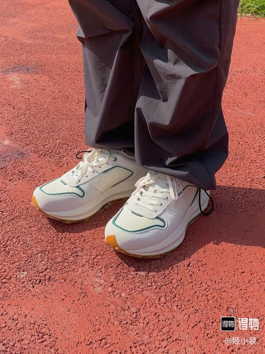 K隆 真皮+V底厚底RETRO RUNNER跑步鞋低帮休闲鞋 特惠 Z-15727 商品图3