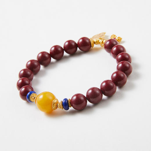 朱砂蜜蜡挂坠手串 商品图6
