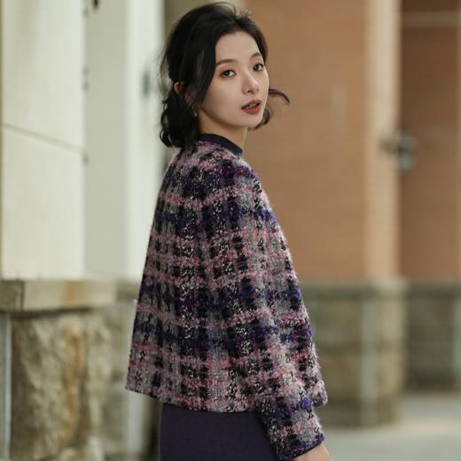 西子/【蒙娜丽莎】进口SCOP羊毛混纺粗花呢小香风外套/WTTJ0729 商品图4