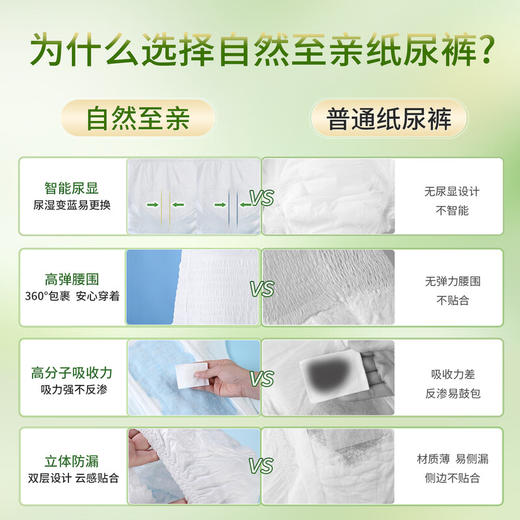 自然至亲内裤式成人纸尿裤XL码10片*2包 商品图4