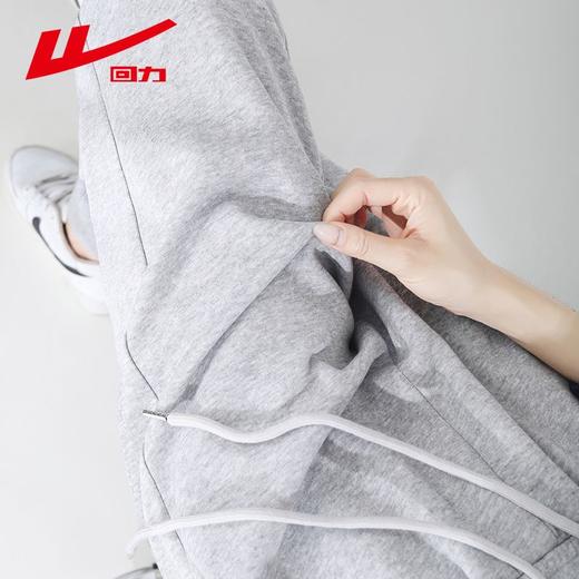 回力运动休闲裤女款2025秋冬季新款宽松束脚显瘦加绒保暖卫裤子女 商品图3