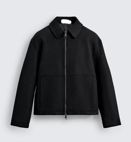 2025秋冬新款男士休闲翻领毛呢呢子夹克冬季短款羊毛外套 商品图2