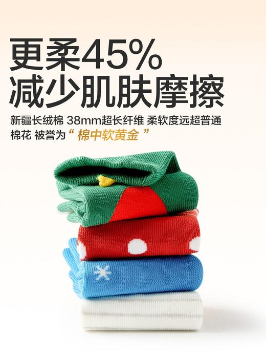 【云优选】圣诞节 A类贝比婴儿袜 10A抗菌纯棉秋冬棉袜 可爱男女童节日礼物宝宝圣诞袜 商品图2