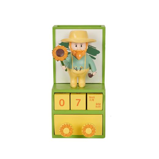 物兮物 致敬大师系列 梵高 收纳盒手机支架日历摆件 商品图4