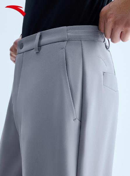 安踏大师腰型动裤丨舒乐休闲西裤男2025新款直筒长裤子152547514N 商品图2