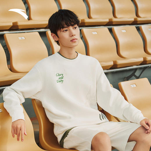 【樊振东同款】安踏套头衫卫衣男冬季新款休闲长袖上衣152548711 商品图1