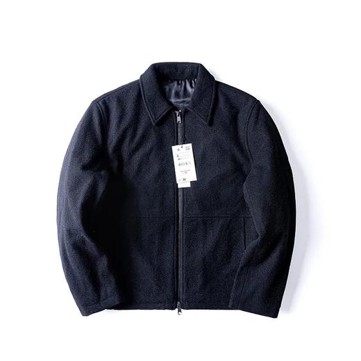 2025秋冬新款男士休闲翻领毛呢呢子夹克冬季短款羊毛外套 商品图4