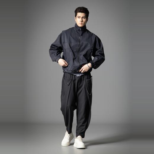 PINLI品立2025秋季新款男立领宽松夹克潮牌工装百搭休闲茄克外套GD253104005 商品图1