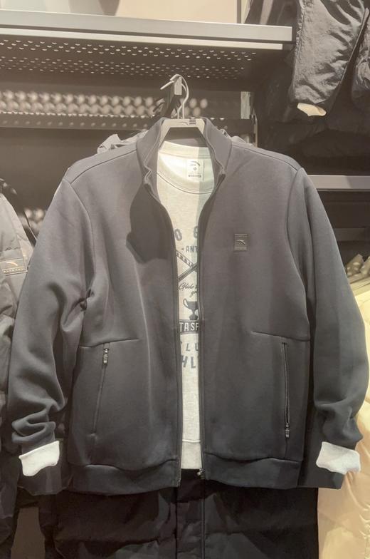 安踏针织运动外套男春秋新款透气立领开衫夹克训练上衣152537701R 商品图0