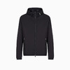 【三】EMPORIO ARMANI 阿玛尼 男士带兜帽和徽标贴片的防水尼龙外套 深蓝色 8N1BQ0 1NZQZ 0920 商品缩略图0