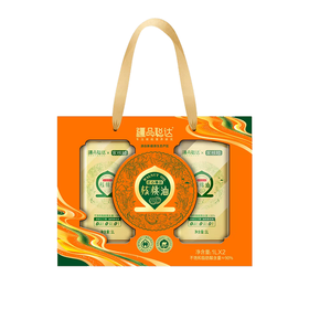 疆品聪达·特级初榨核桃油礼盒1升*2  守好三个零·油质更纯净