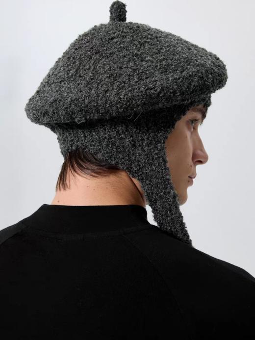 Simple Project/A25267/羊毛圈圈纱“乌贼”贝蕾帽 商品图1