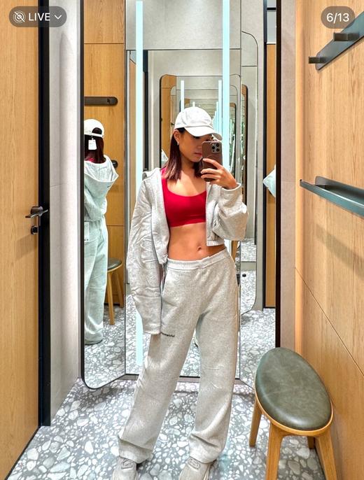 一店k （代工厂订单！）天冷要屯加绒裤！白女蕞～爱loungeful！320克磨毛一体绒亚光面料 露加绒保暖直筒休闲裤 商品图1