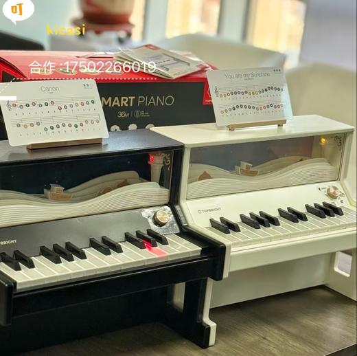 特宝儿木质儿童小钢琴宝宝可弹奏乐器入门多功能电子琴玩具女孩 商品图1