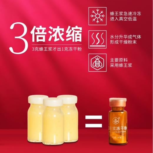 蜂王浆冻干粉0.5g*30瓶/盒 商品图3