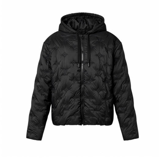 L-C  绗缝连帽拉链棉服 商品图0