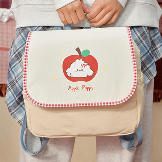 外出通勤时尚百搭卷毛小狗苹果双肩包-纪念日百货门店同款167493311 商品图2