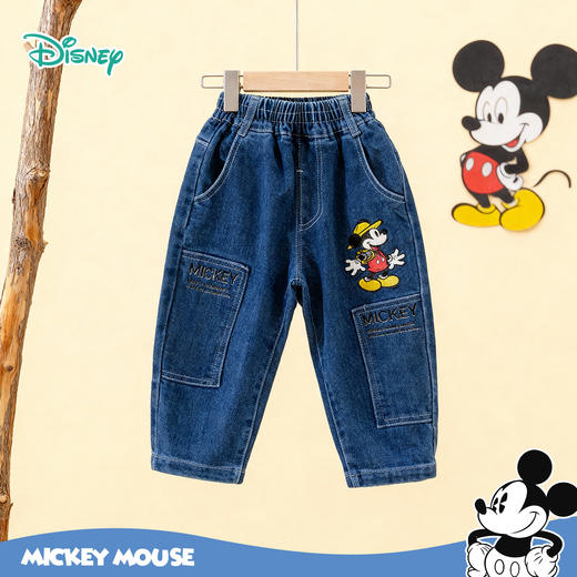 迪士尼男童秋季长裤牛仔裤233DK0604 商品图3