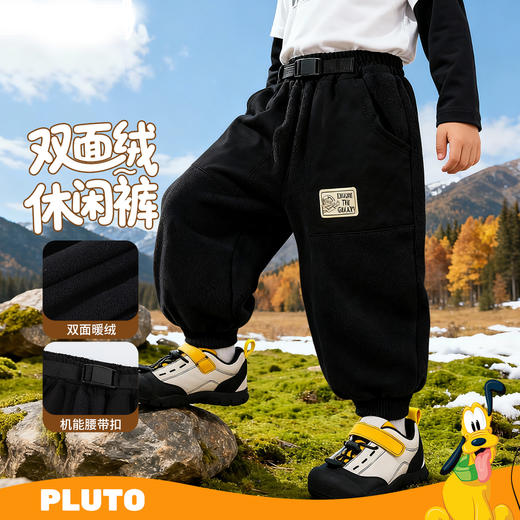 迪士尼男童冬季裤子加绒长裤XD4DK006 商品图1