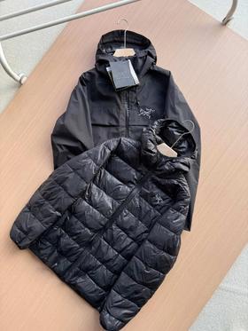 三合一冲锋衣羽绒服情侣同款