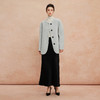 QH962斯尔丽2025新款圆领老钱风松弛感简约宽松保暖显高显瘦大衣 商品缩略图3