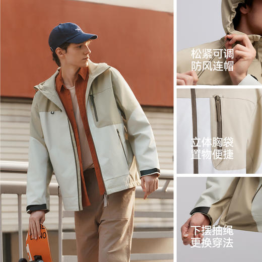 都市护身服|森马中国国家地理嘉绒系列外套男春宽松护身服情侣装 商品图4