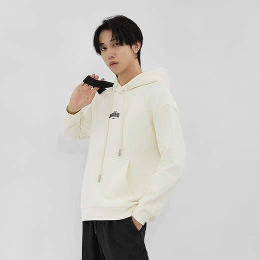 HX 冬季带帽加绒卫衣简约S106440176101/02 商品图3