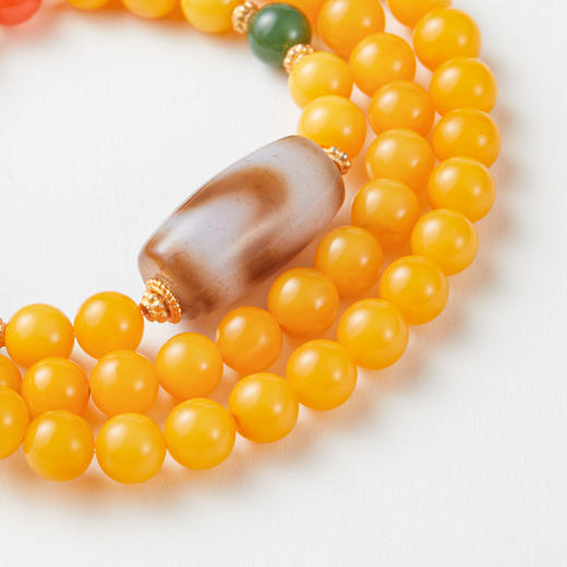 蜜蜡老色多圈手串 商品图2