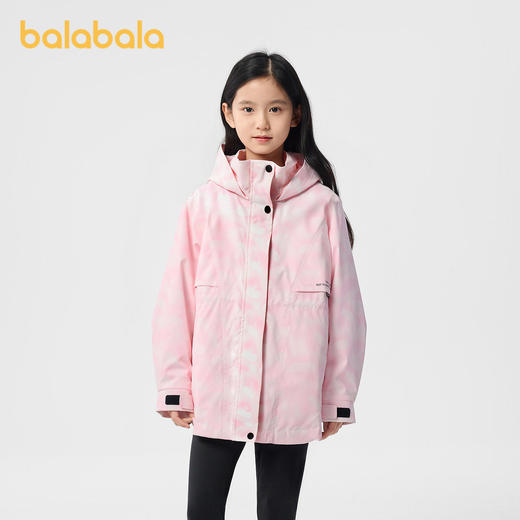巴拉巴拉童装女童外套儿童软壳衣2025春新款防护便服 商品图2