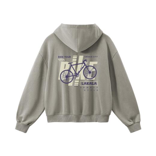 水洗做旧拉链卫衣 商品图3