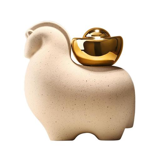 【新中式创意摆件马上有钱】玄关客厅桌面电视柜装饰品摆件 商品图4