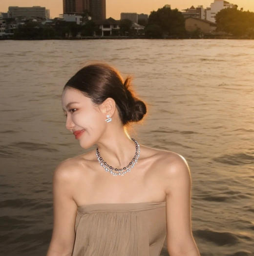 原单HEFANG气泡星云项链+耳钉饰品112401 商品图13