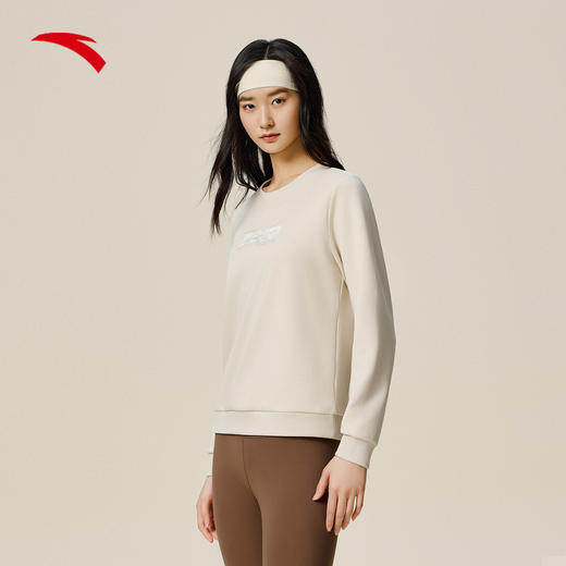 【299任选2件】安踏易打理卫衣丨运动套头衫女士秋季新款长袖训练上衣162537713 商品图0