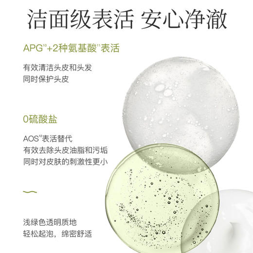 自漾控油小绿瓶净澈清爽洗发水（新雨清泉）250ml/450ml  蓬松控油 温和洁净 商品图7