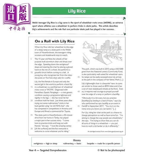 【中商原版】英国原版CGP 小学四年级英语阅读理解练习3册KS2 English Year 4 Reading Comprehension Targeted Question Book 商品图1