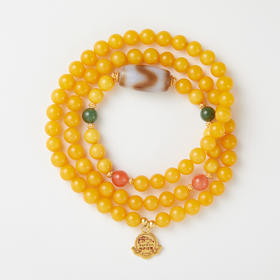 蜜蜡老色多圈手串