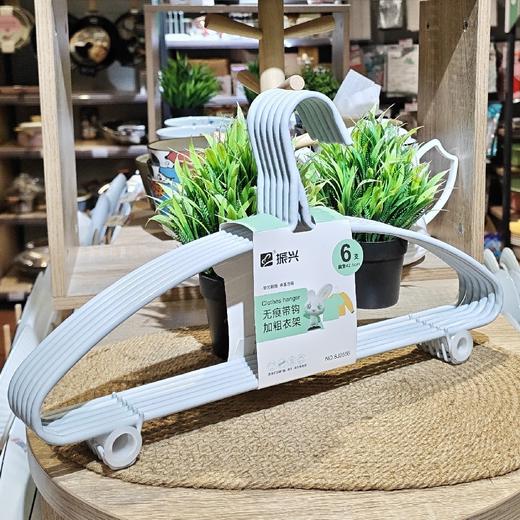 振兴SJ2556无痕带钩加粗衣架6支装42 商品图0