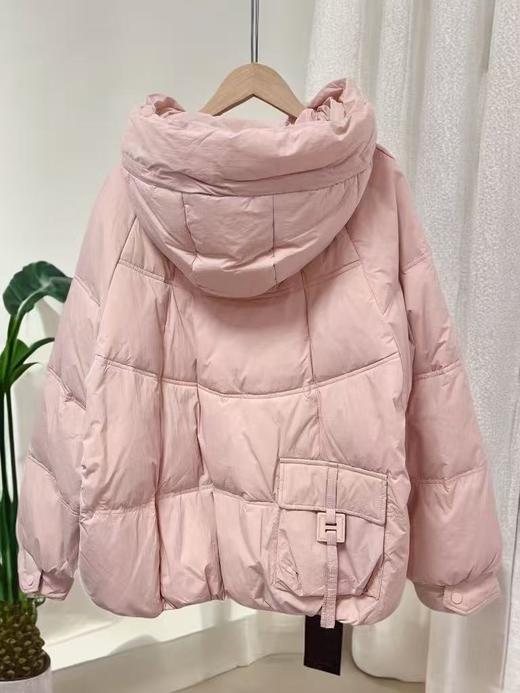 【羽绒服】玛可曼可！9040 50%含绒量 粉色连帽休闲羽绒服-喜出 商品图4