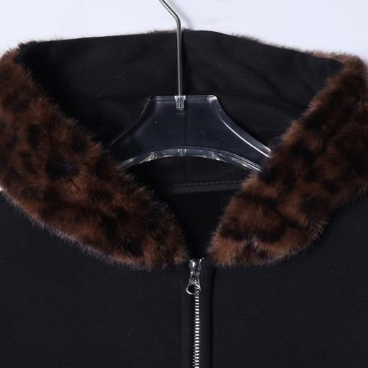 SDSA秋冬新款痞帅男装潮牌毛毛领刺绣字母拉链连帽卫衣外套休闲 商品图2